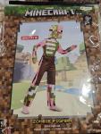 Minecraft Zombie Pigman Child Costume Sz M 7-8 Mojang