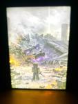 Minecraft Steve vs Ender Dragon LED Light Box Display Gift for Gamers