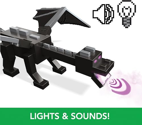 Minecraft Ender Dragon Action Figure Set with Steve