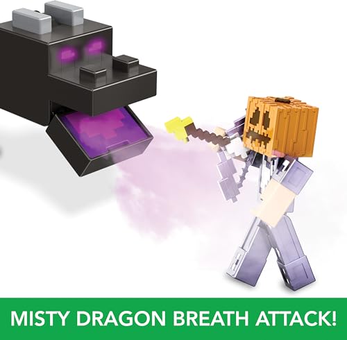 Minecraft Ender Dragon Action Figure Set with Steve