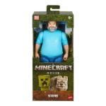 A Minecraft Movie Large 12" Inch Posable Steve Action Figure Toy Jack Black