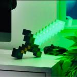 Minecraft Diamond Sword Light Paladone 16” LED Wall Mount Lamp New