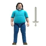 A Minecraft Movie Large 12" Inch Posable Steve Action Figure Toy Jack Black