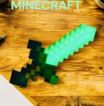 Minecraft Diamond Sword Light Paladone 16” LED Wall Mount Lamp New