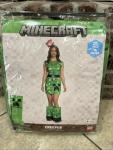 Brand New Minecraft Creeper Dress Adult Costume Medium 8/10