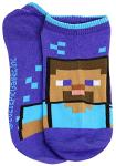 Minecraft Boys' Low Cut Socks, 5 Pair Pack, Green, Medium