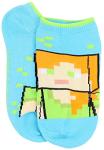 Minecraft Boys' Low Cut Socks, 5 Pair Pack, Green, Medium