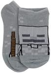 Minecraft Boys' Low Cut Socks, 5 Pair Pack, Green, Medium
