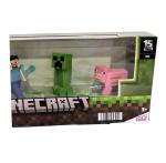 Minecraft Character Figures 4-Pack Ender Dragon Steve Creeper Pig NIB