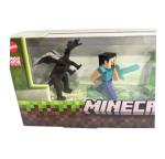 Minecraft Character Figures 4-Pack Ender Dragon Steve Creeper Pig NIB