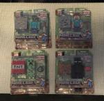 4 Minecraft Series 1 Action Figures: Overworld Enderman, Steve, Creeper, Zombie