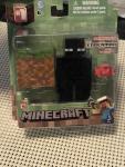 4 Minecraft Series 1 Action Figures: Overworld Enderman, Steve, Creeper, Zombie