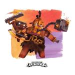 Men's Minecraft Piglin and Bruiser T-Shirt - White - 2X Large