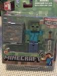 4 Minecraft Series 1 Action Figures: Overworld Enderman, Steve, Creeper, Zombie