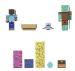 Mattel Minecraft Treasure Hunt Adventure Pack, 3.25-in Action Figures Steve,