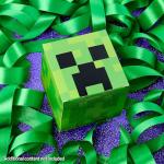 Minecraft Boys Calf Length Socks, Size 6–14 Yrs, 3 or 5 Pack Soft Cozy Sports School Creeper Socks, Gamer Gifts for Boys (Green Cube - 3 Pack, 4.5/7.5 US, 9-14 Years)