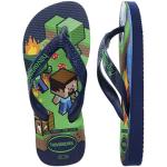 Kids' Minecraft Top Flip Flops Navy Blue