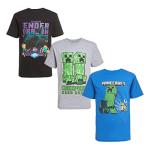Minecraft Boys Creeper Character T-Shirt 3-Pack