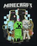 Minecraft Shirt Men's Creeper Zombie Enderman Skeleton Short Sleeve Tee (XX-Large) Black