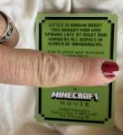 MCDONALD’S MINECRAFT MOVIE ADULT MEAL TOY ZOMBIE HAMBURGLAR & UNUSED CODE CARD
