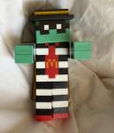 MCDONALD’S MINECRAFT MOVIE ADULT MEAL TOY ZOMBIE HAMBURGLAR & UNUSED CODE CARD