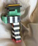 MCDONALD’S MINECRAFT MOVIE ADULT MEAL TOY ZOMBIE HAMBURGLAR & UNUSED CODE CARD