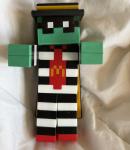 MCDONALD’S MINECRAFT MOVIE ADULT MEAL TOY ZOMBIE HAMBURGLAR & UNUSED CODE CARD