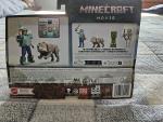 Minecraft Movie Man’s Best Wolf – Steve & Wolf 4" Figures – New