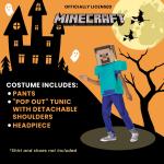 Minecraft Steve Pop Out Child Costume