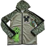 Minecraft Boys Active Zip Up Hoodie Matte Green Size XL 14/16 NEW