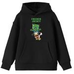 Minecraft Movie Chicken Jockey Youth Black Pullover Hoodie Sz L NWOT
