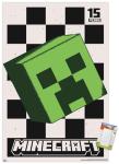 Trends International Minecraft: 15th Anniversary - Posterized Creeper Wall Poster, 22.37" x 34.00", Poster & Mount Bundle