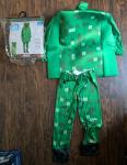 Minecraft Delux Creeper Child Kids Costume, Size Small (4-6 Years), NO MASK