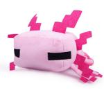 Pixel-Style Game Basic Plush Character Soft Toy, Video Game-Inspired Collectible Plushies Gifts for Kids & Fans (Axolotl Pink)