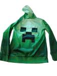 Youth Size Small Minecraft Green Creeper Hoodie New Pullover Unisex 