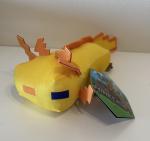 New Minecraft Axolotl Plush Gold/yellow 10” Toy Factory 2025