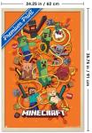 Trends International Minecraft - Funtage Wall Poster, 34L x 22.4W, Blonde Framed Version