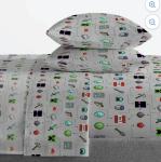 Minecraft Monster Hunters Video Games Blue 5 Piece Queen Size Comforter Set NEW