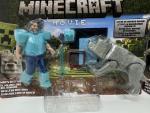 Lot of 2 Minecraft Movie:  Man’s Best Wolf – Steve & Wolf 4"-Action Figures New
