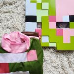 Minecraft: "Zombie Pigman" (Halloween) Costume, S. Boy Small, C. Pink/Green, NEW