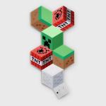 Minecraft Smart Wall Lights, 6 LED RGB Panels with Creeper, TNT and Grass Blocks