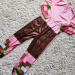 Minecraft: "Zombie Pigman" (Halloween) Costume, S. Boy Small, C. Pink/Green, NEW