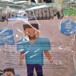 Minecraft Steve Boys Costume with Mask Size M 7-8 Blue Brown Purple