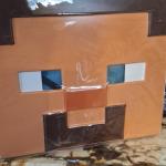 Minecraft Steve Boys Costume with Mask Size M 7-8 Blue Brown Purple