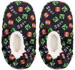 Minecraft Creeper Sock Slippers for Kids, Medium