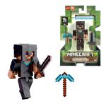 Minecraft Steve Netherite Armor Action Figure 15th Anniversary NEW