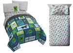 Jay Franco Minecraft Chibi College 7-Piece Twin Bedding Bundle- Includes Bed Set, Sheet Set