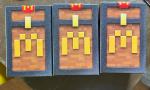 McDonalds Minecraft Zombie Hamburglar- Toys Unused CODES Cards, Birdie, Fries