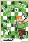 Minecraft: 15th Anniversary - Crafting Since Alpha Wall Poster, 22.4L" x 14.7W", Blonde Framed Version