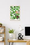 Minecraft: 15th Anniversary - Crafting Since Alpha Wall Poster, 22.4L" x 14.7W", Blonde Framed Version